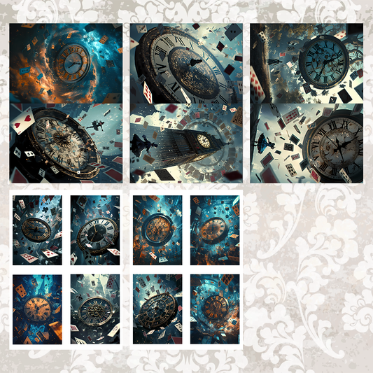 #5A73 POI Print A5 Cardstock Paper Set 10 Pcs