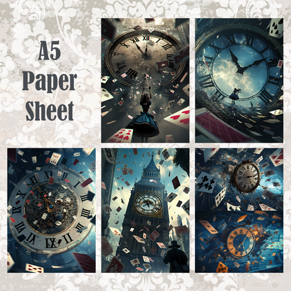 #5A73 POI Print A5 Cardstock Paper Set 10 Pcs