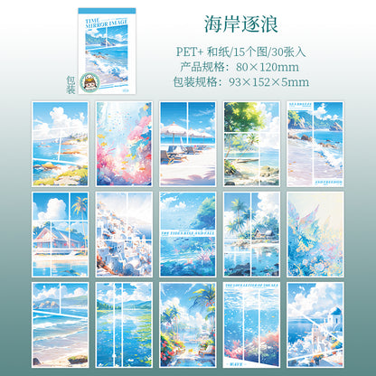 #02665 Time Scenery Series Sticker Book