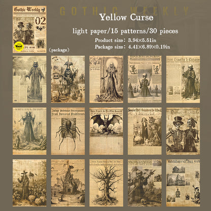 #02562 Gothic Weekly Series Material Paper