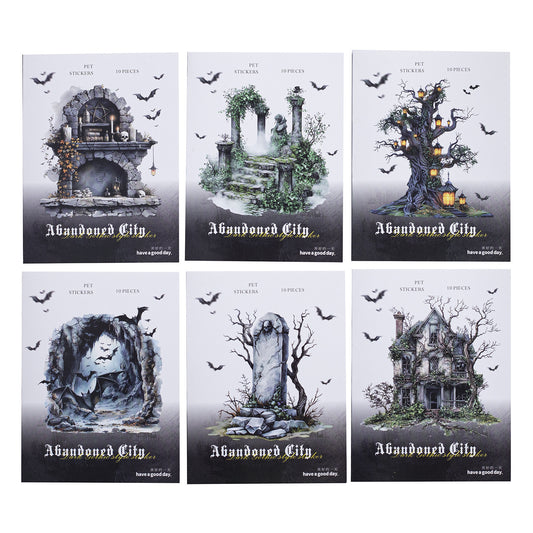 #02751 Gothci Ruined CitySeries Sticker