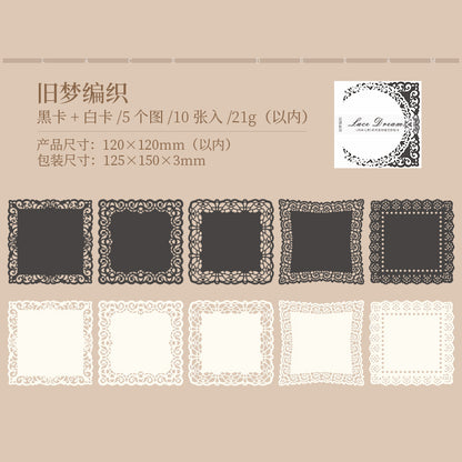 #02259 Lace Edge Series Material Paper