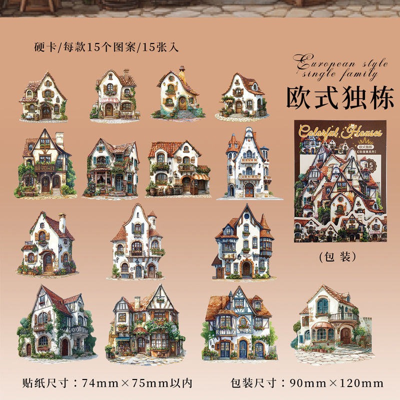 #02346 Colorful House Series Sticker