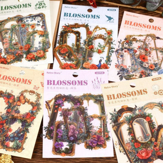 #02756 Flower Frame Series Sticker