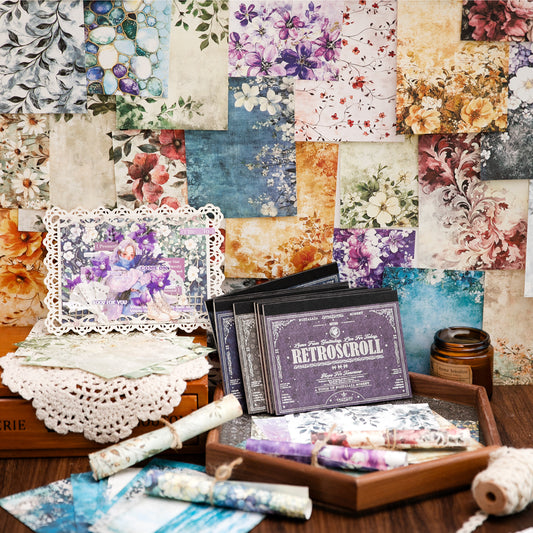 #02757 Vintage Flower Series Paper