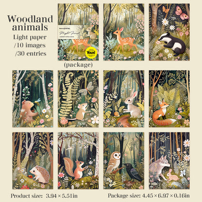 #02425 Night Forest Series Material Paper