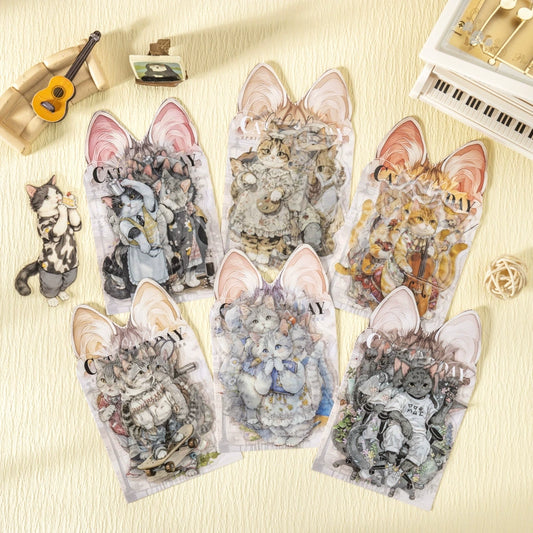 #02766 Cat Club Series Sticker