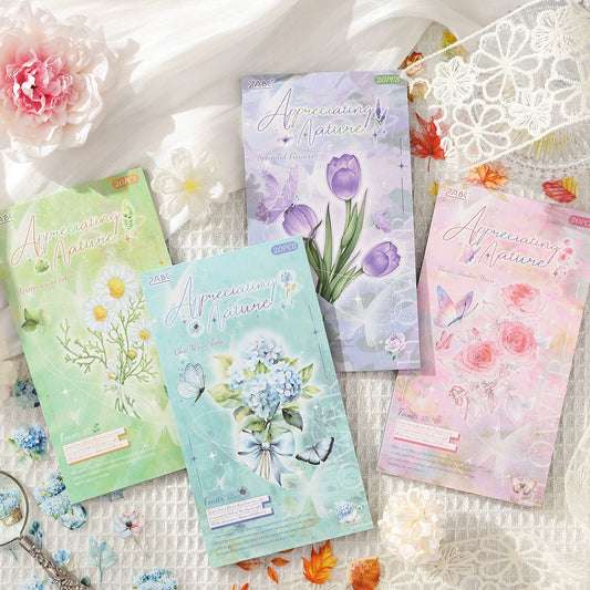 #02768 Flower Bundle Series Sticker Book