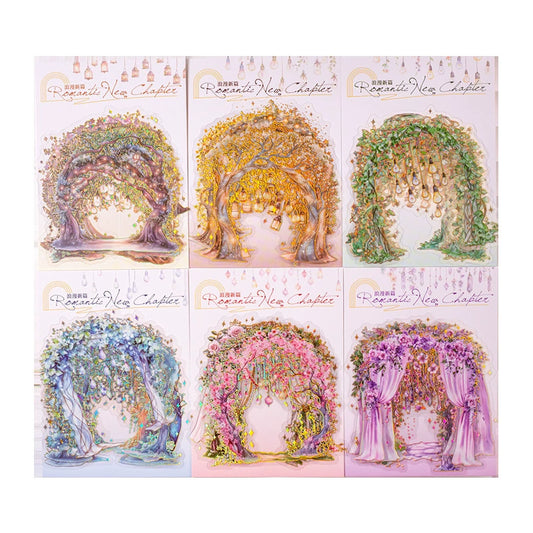 #02780 Flower Gate Series Sticker