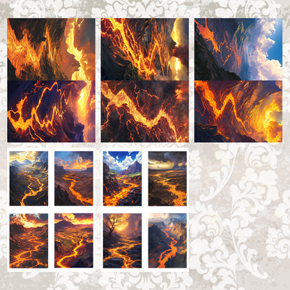 #5A78 POI Print A5 Cardstock Paper Set 10 Pcs