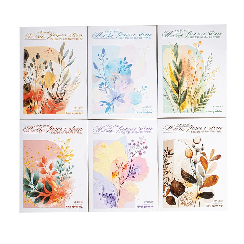 #02793 Mist Washi Flower Series Sticker