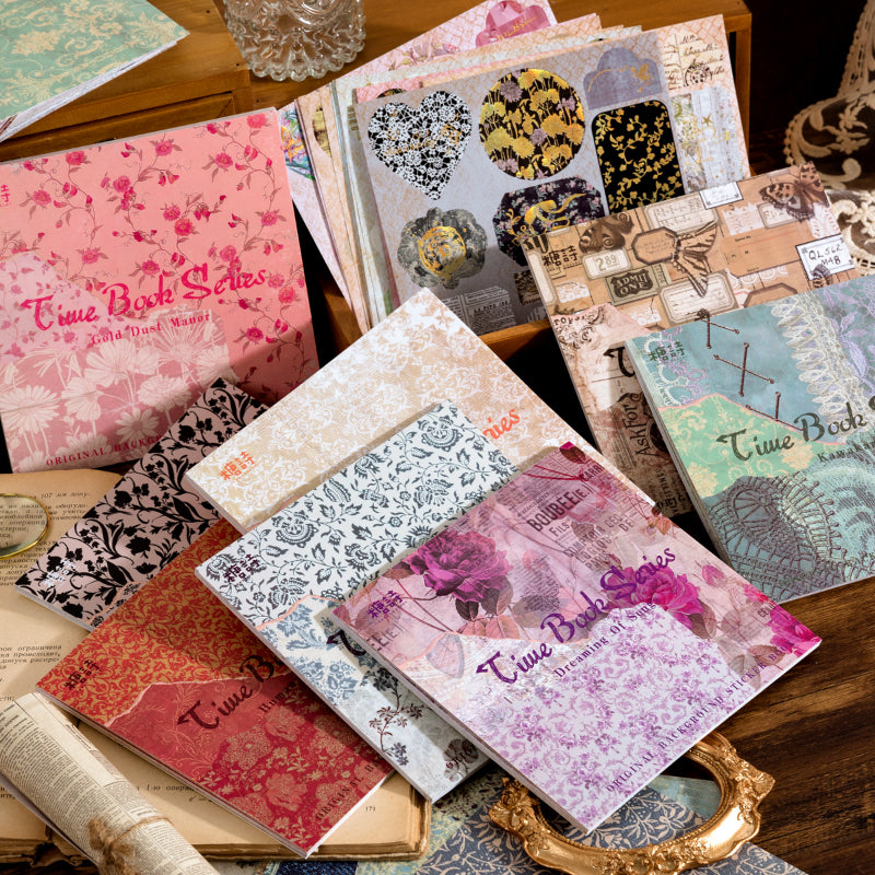 #02314 Retro Backgound Series Material Paper Book