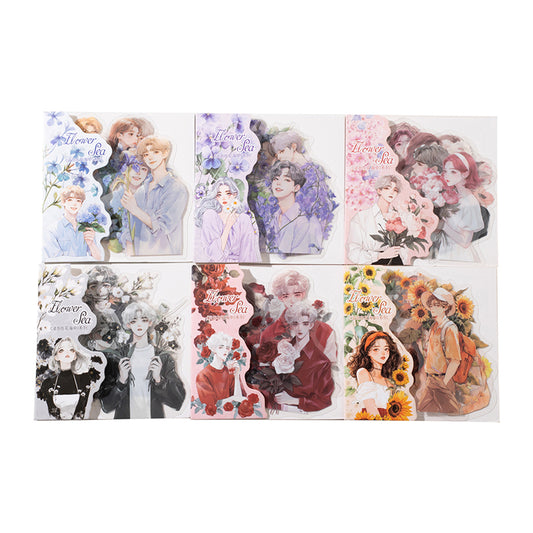 #02432 Flower and Teenager Series Sticker