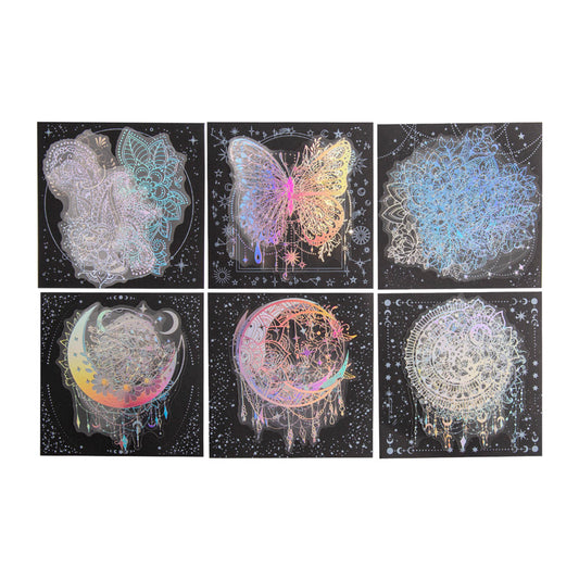 #02602 Laser Silver Series Sticker