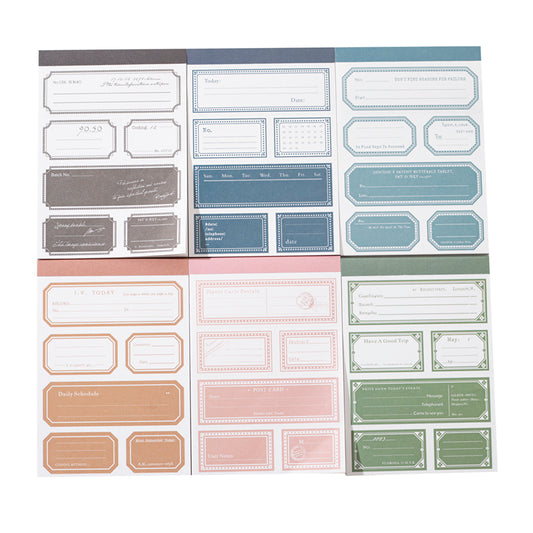#02548 Frame and Note Series Sticker