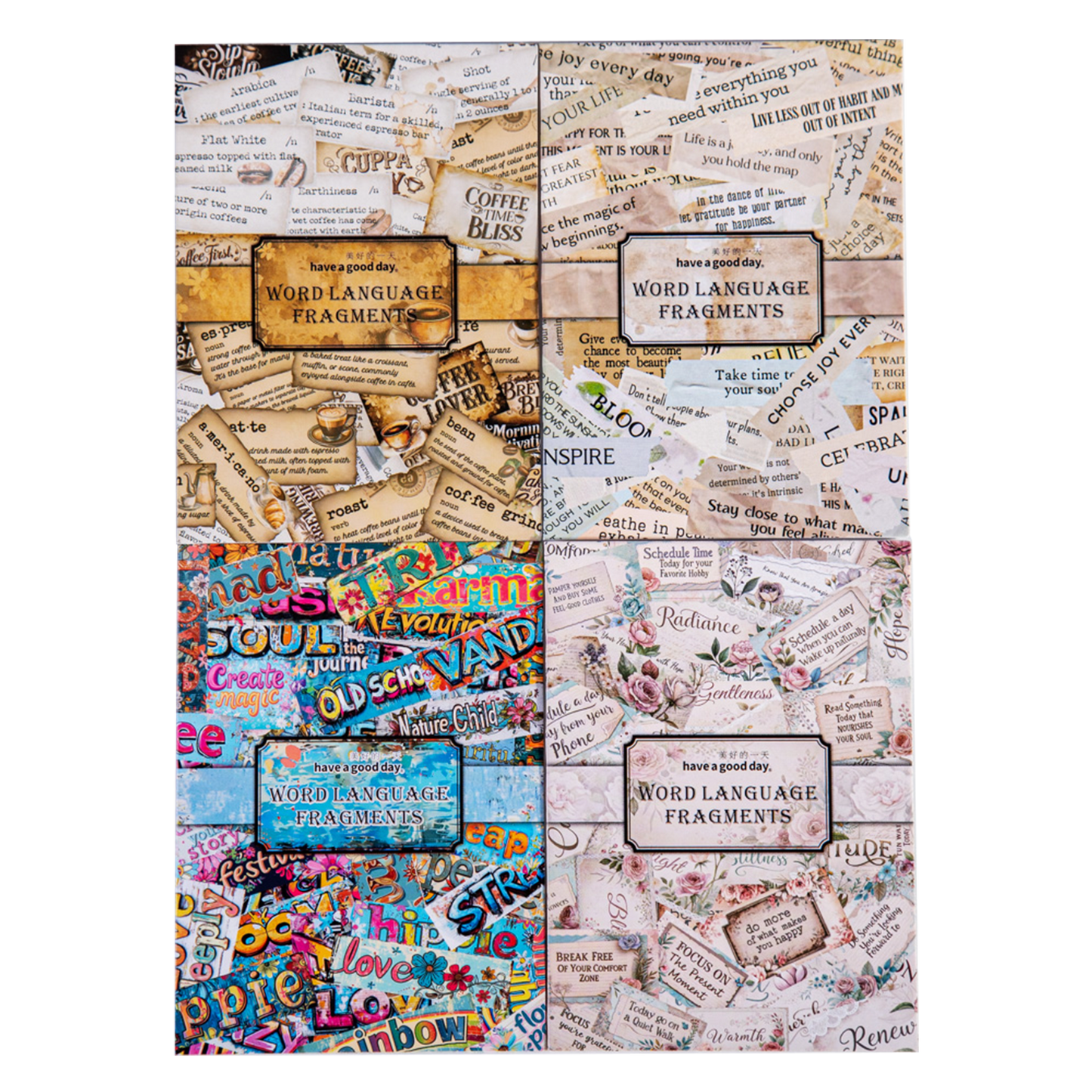 #02874 Word Pieces Series Sticker