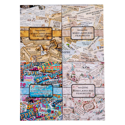 #02874 Word Pieces Series Sticker