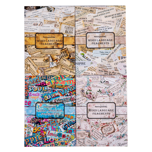 #02874 Word Pieces Series Sticker