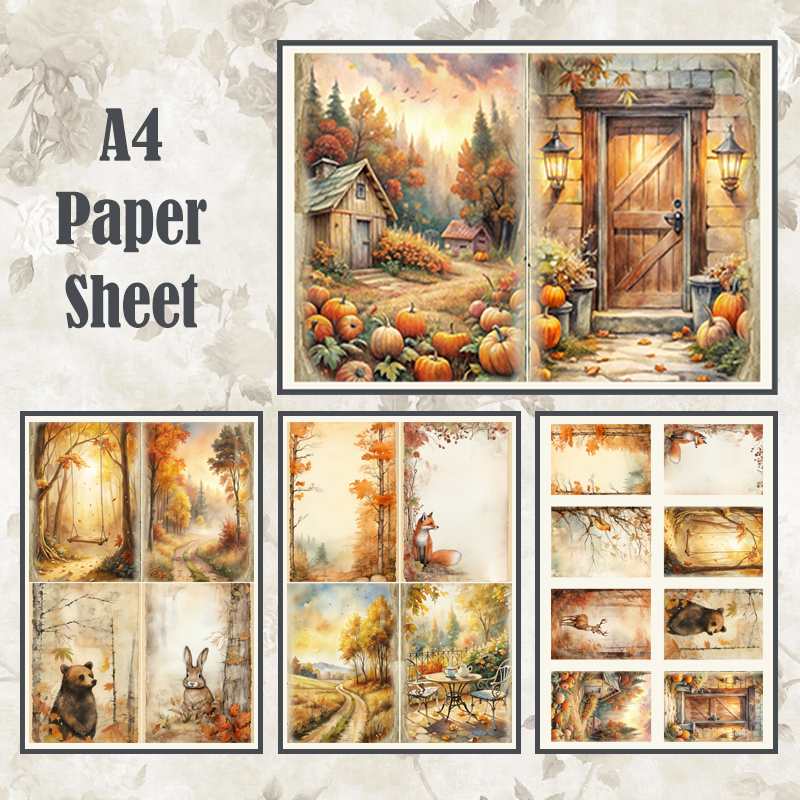 #7 POI Print A4 Cardstock Paper Set 5 Pcs