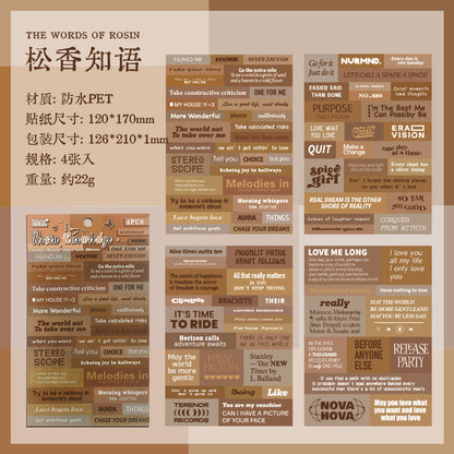 #02264 English Chatter Series Sticker