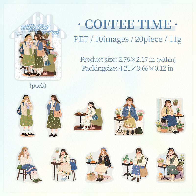 #02377 Cute Girl Series Sticker