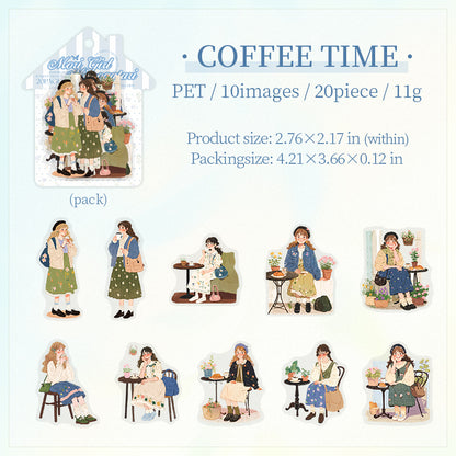 #02377 Cute Girl Series Sticker
