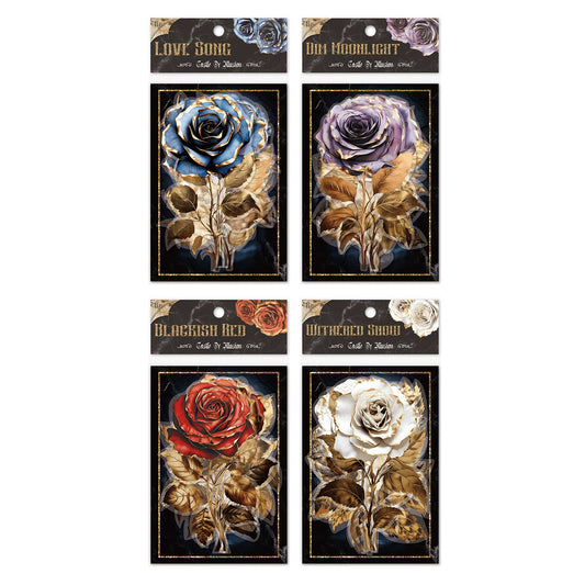 #02813 Vintage Rose Series Sticker