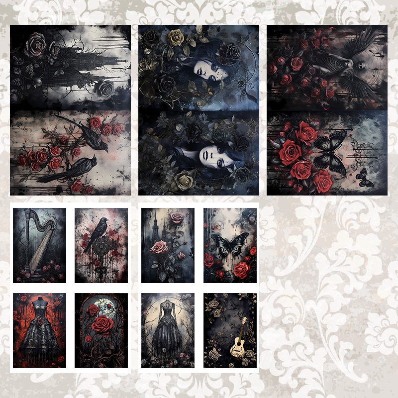 #5A81 POI Print A5 Cardstock Paper Set 10 Pcs