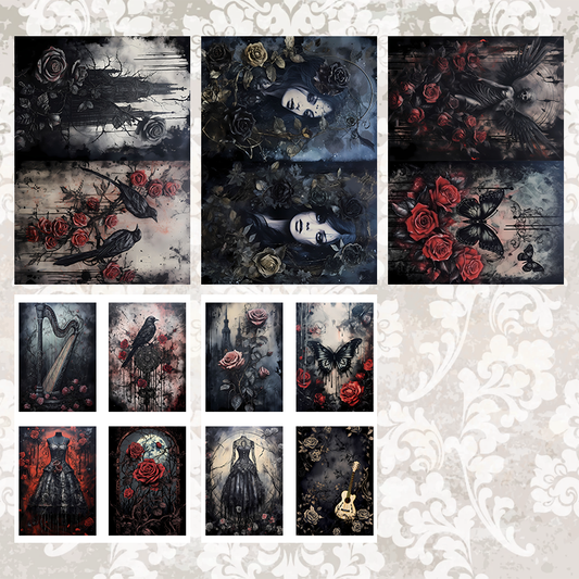 #5A81 POI Print A5 Cardstock Paper Set 10 Pcs