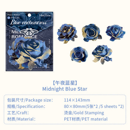 #02596 Gothic Golden Rose Series Sticker