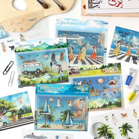 #02824 Fantasy Vacation Series Sticker