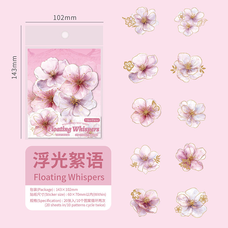 #02095 Mist Flower Series Sticker