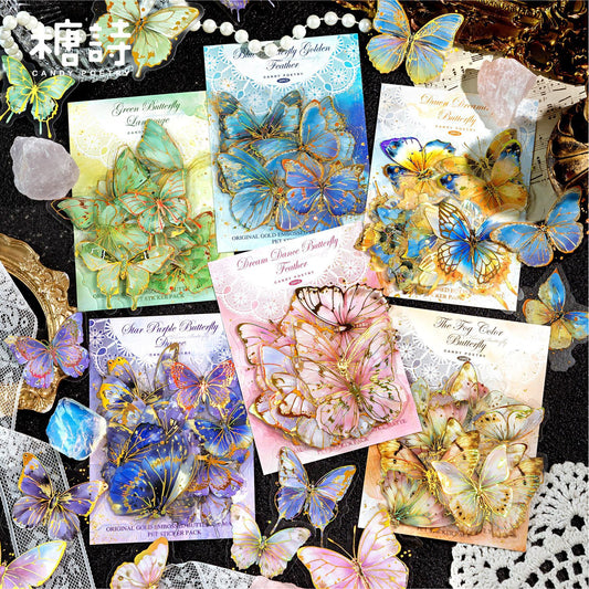 #02826 Butterfly Flower Series Sticker
