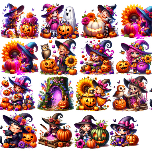 #S45 Customized PET Tape Cute Witch