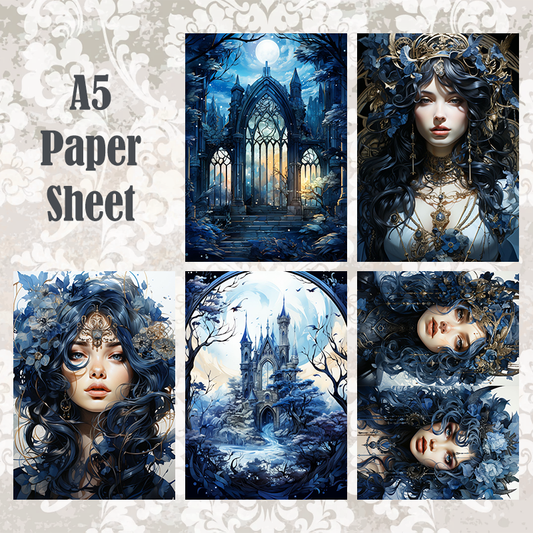 #5A83 POI Print A5 Cardstock Paper Set 10 Pcs