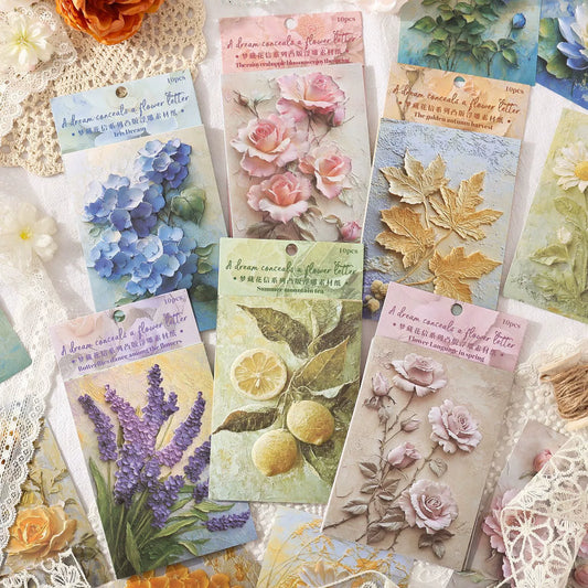 #02842 Embossed Flower Series Paper