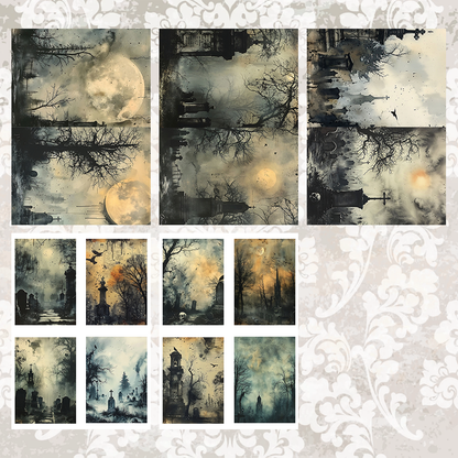 #5A84 POI Print A5 Cardstock Paper Set 10 Pcs