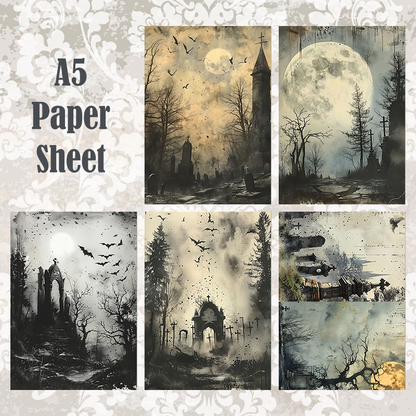 #5A84 POI Print A5 Cardstock Paper Set 10 Pcs