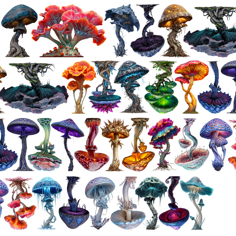 #S47 Customized PET Tape Magical Mushroom
