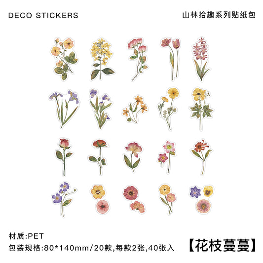 #02073 Old Time Garden Series Sticker