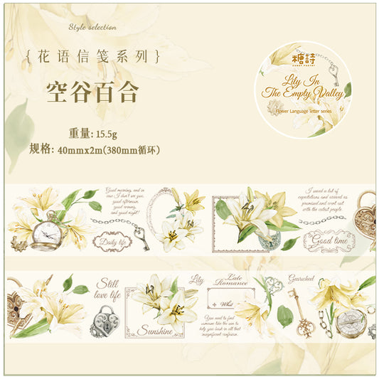 #03093 Flower Letter Series Tape