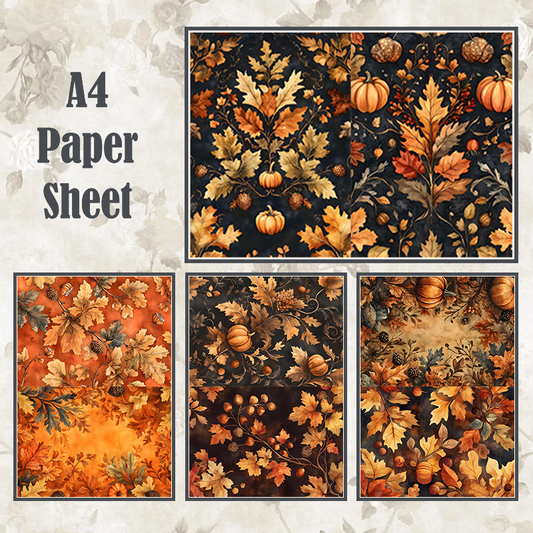 #4A86 POI Print A4 Cardstock Paper Set 4 Pcs