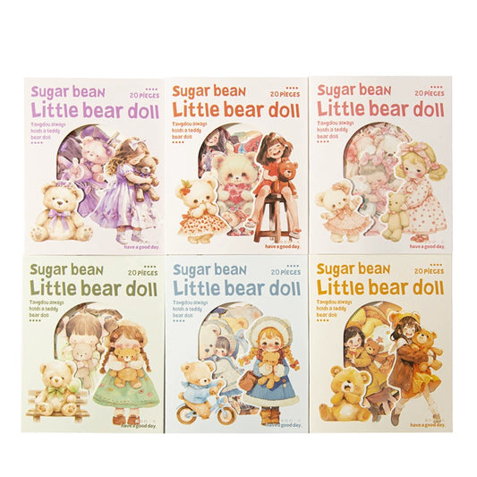 #02878 Girl with Doll Series Sticker