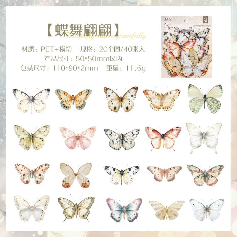 #02470 Spring Butterfly Series Sticker