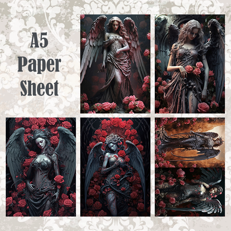 #5A89 POI Print A5 Cardstock Paper Set 10 Pcs