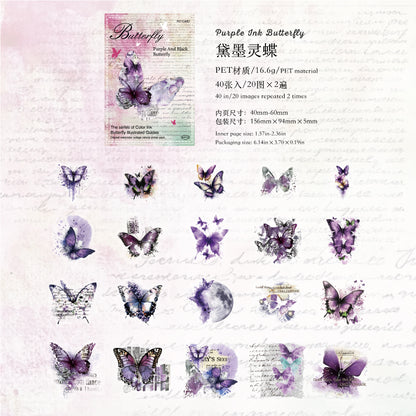 #02610 Colorful Butterfly Series Sticker