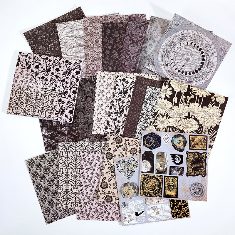 #02314 Retro Backgound Series Material Paper Book
