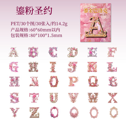 #02564 Golden Words Series Sticker
