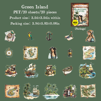 #02121 Maritime Travel Series Sticker