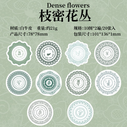 #02493 Lace Plate Series Sticker